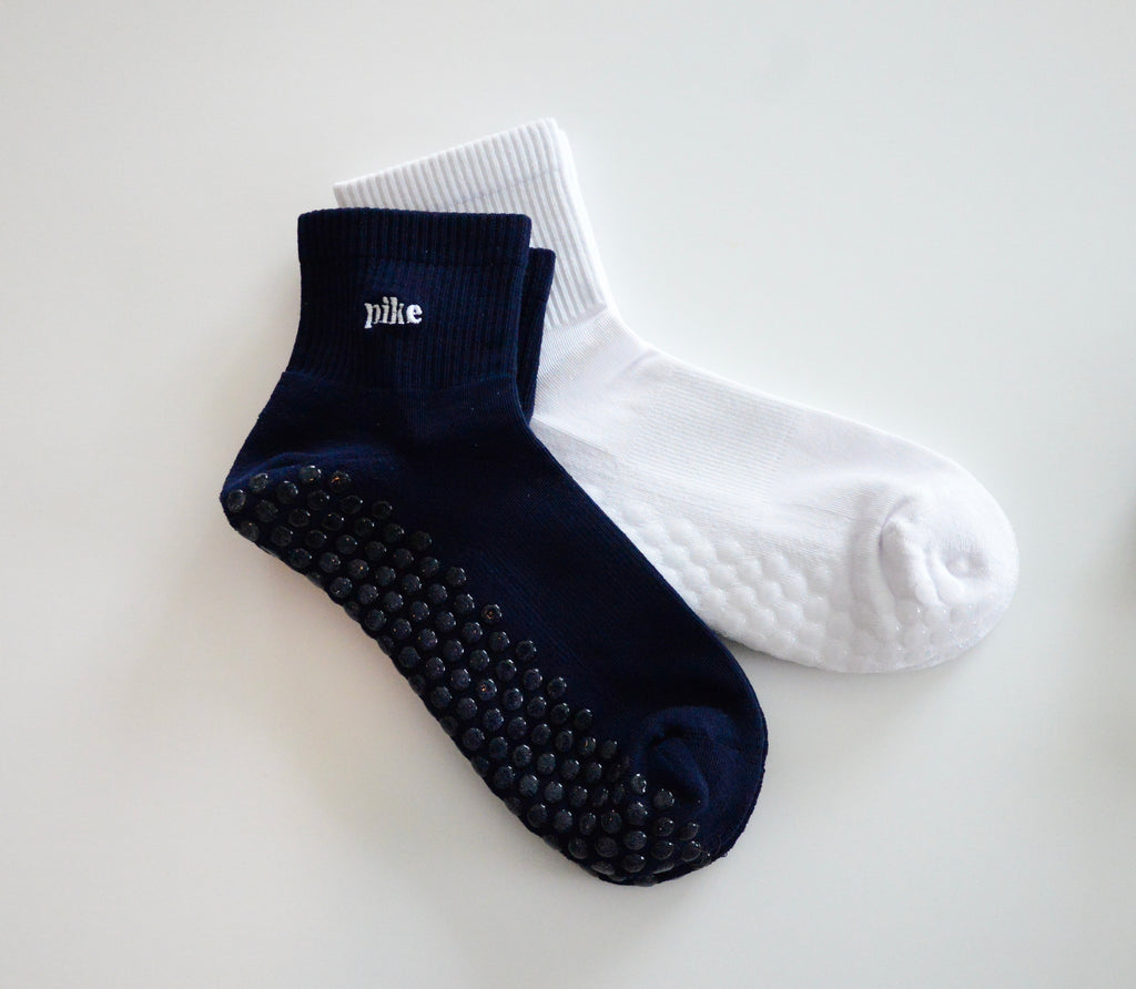 Navy Grip Sock