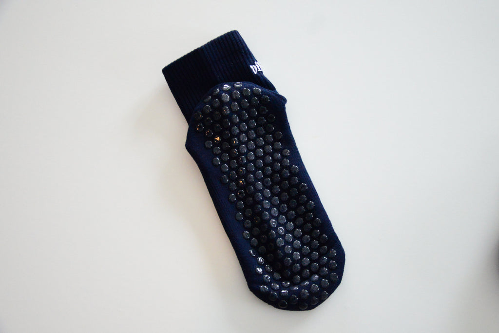 Navy Grip Sock