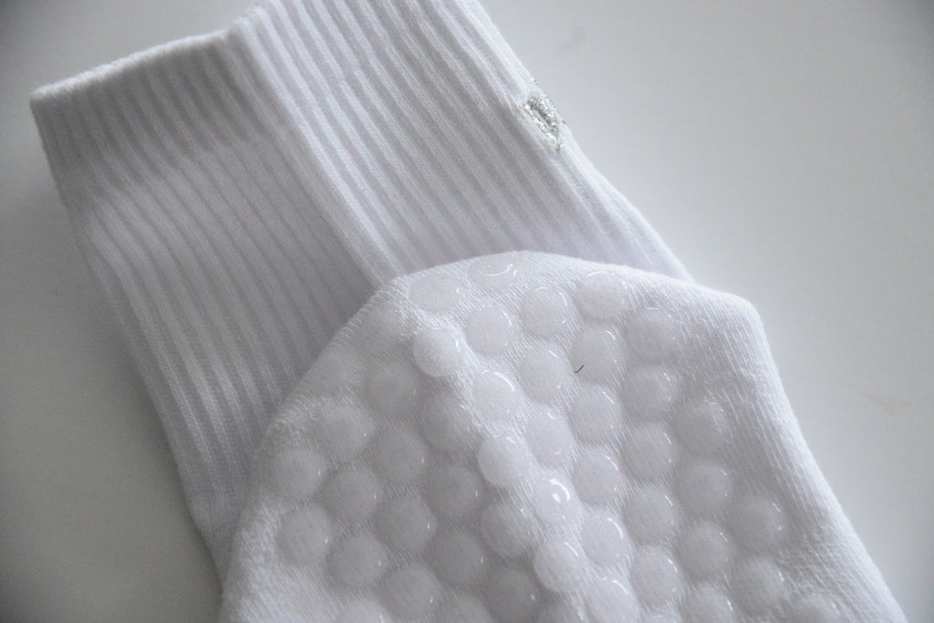 White Grip Sock