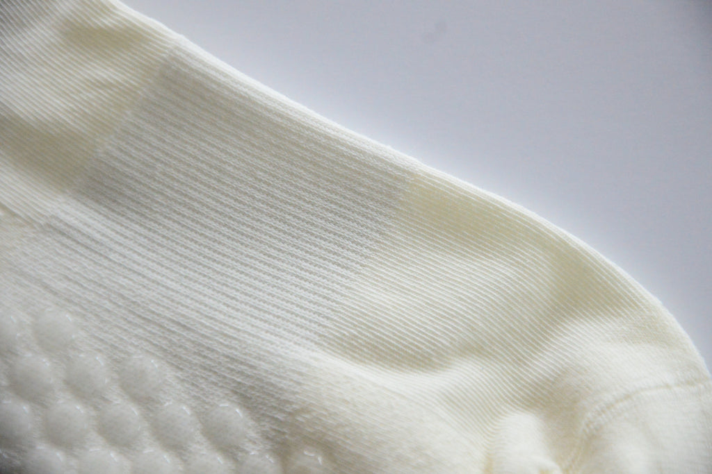 Cream Grip Sock