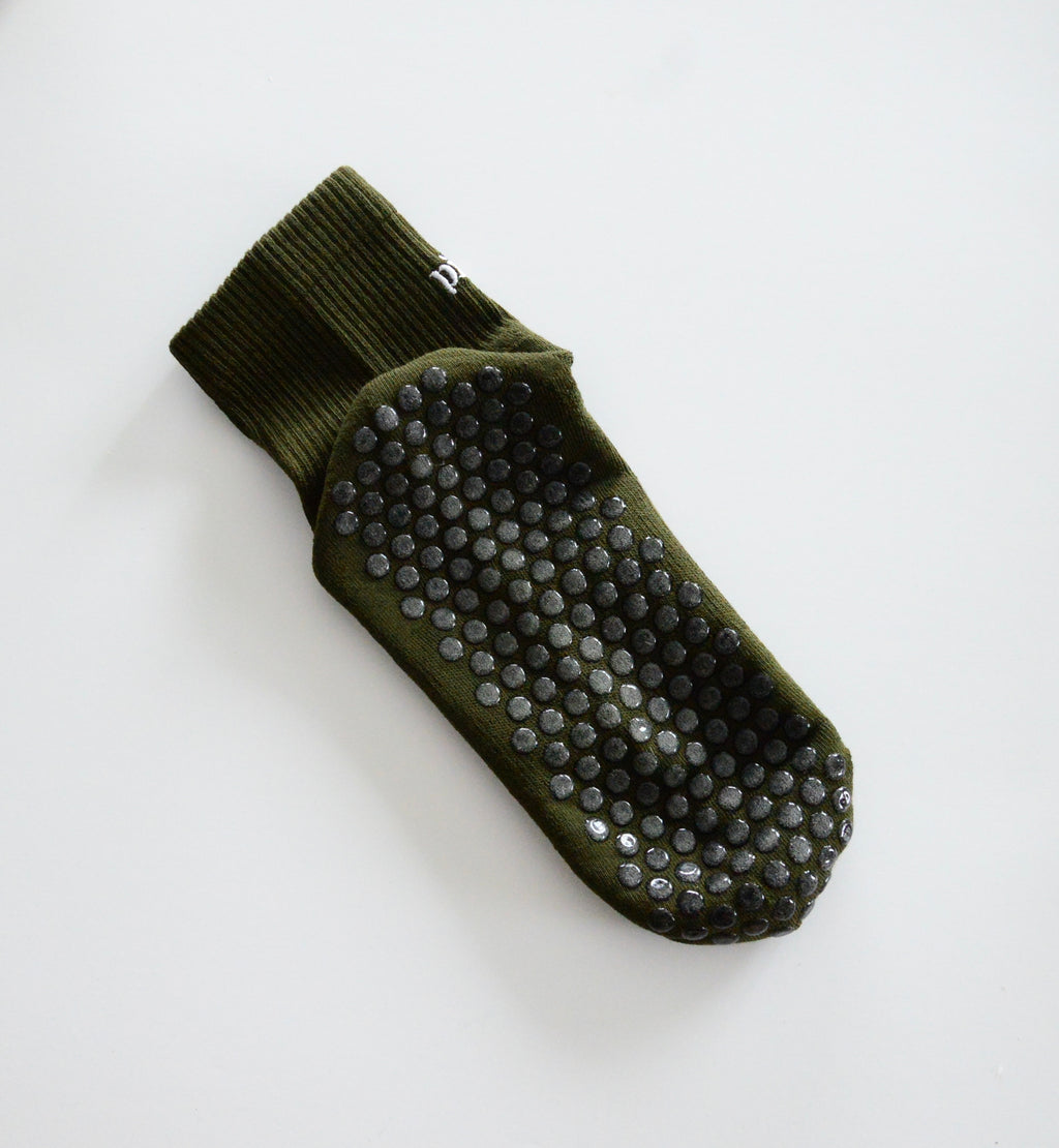 Forest Green Grip Sock